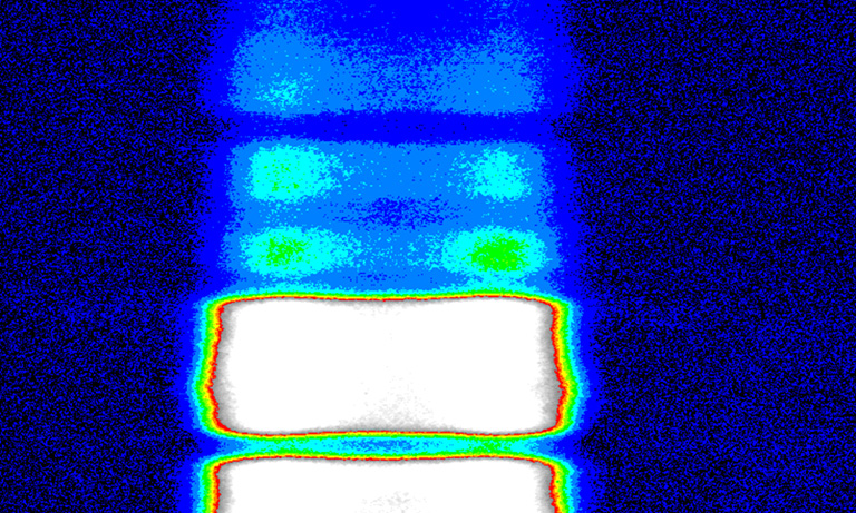 Pockels Cell effect on a Synchroscan acquisition. HOR.=441ps, VERT.=3.46•s. (full screen), Proceedings DIPAC 1999 – Chester, UK. 