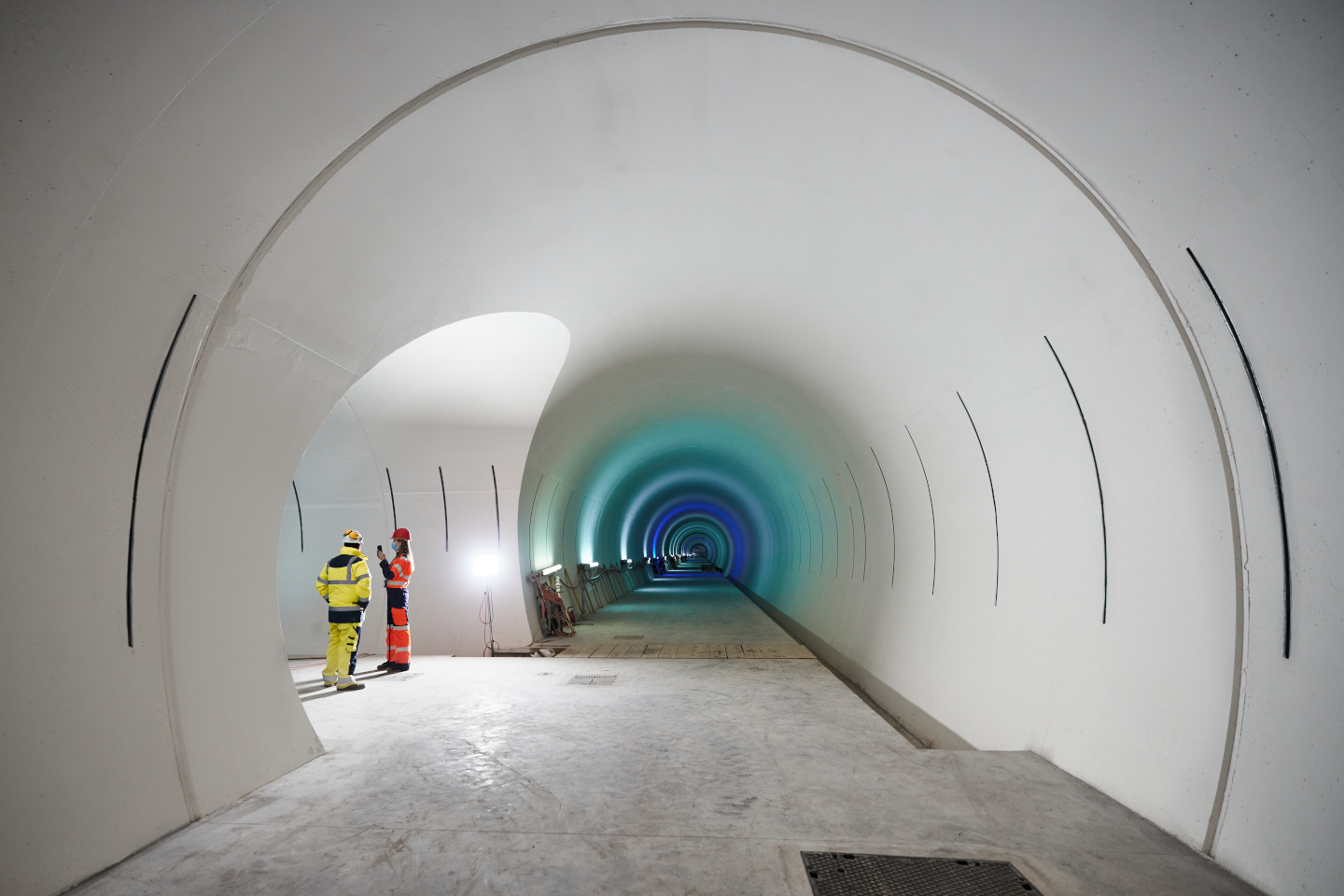 Civil engineering is completed for HL-LHC at Point 1 