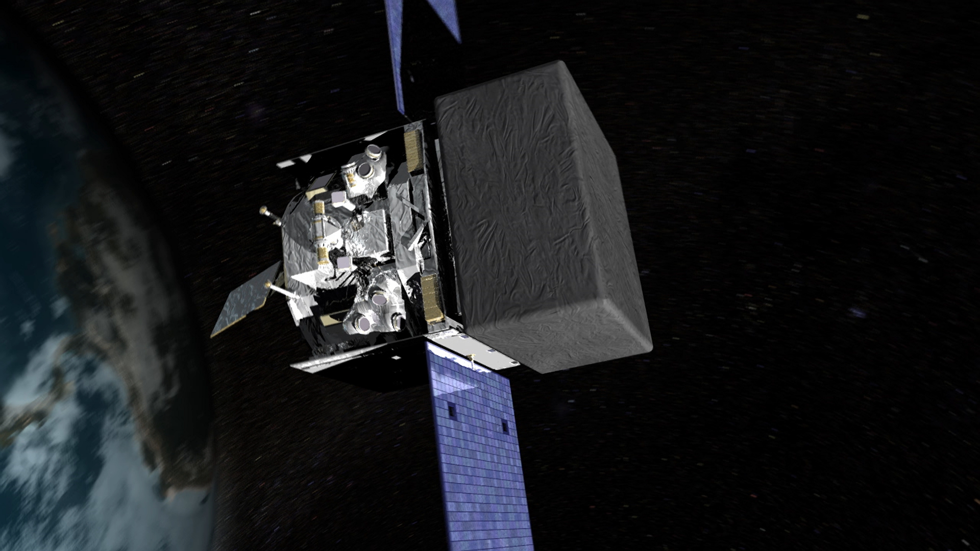 The GLAST (Fermi) Spacecraft in Orbit