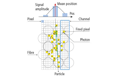 Principle of operation of the SciFi tracker module
